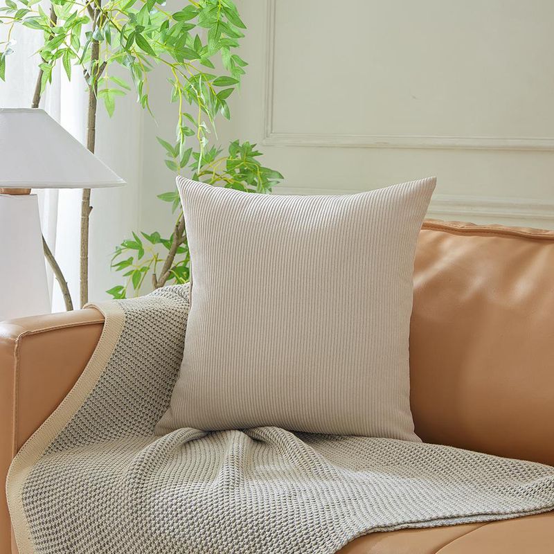 Cojín de Corduroy Relleno de 40 x 40 cm Colores Surtidos