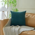 Cojín de Corduroy Relleno de 40 x 40 cm Colores Surtidos