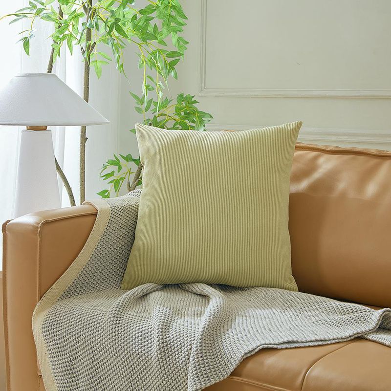 Cojín de Corduroy Relleno de 40 x 40 cm Colores Surtidos