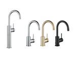 Grifo Monomando Alto Loa para Lavamanos Color Negro Mate