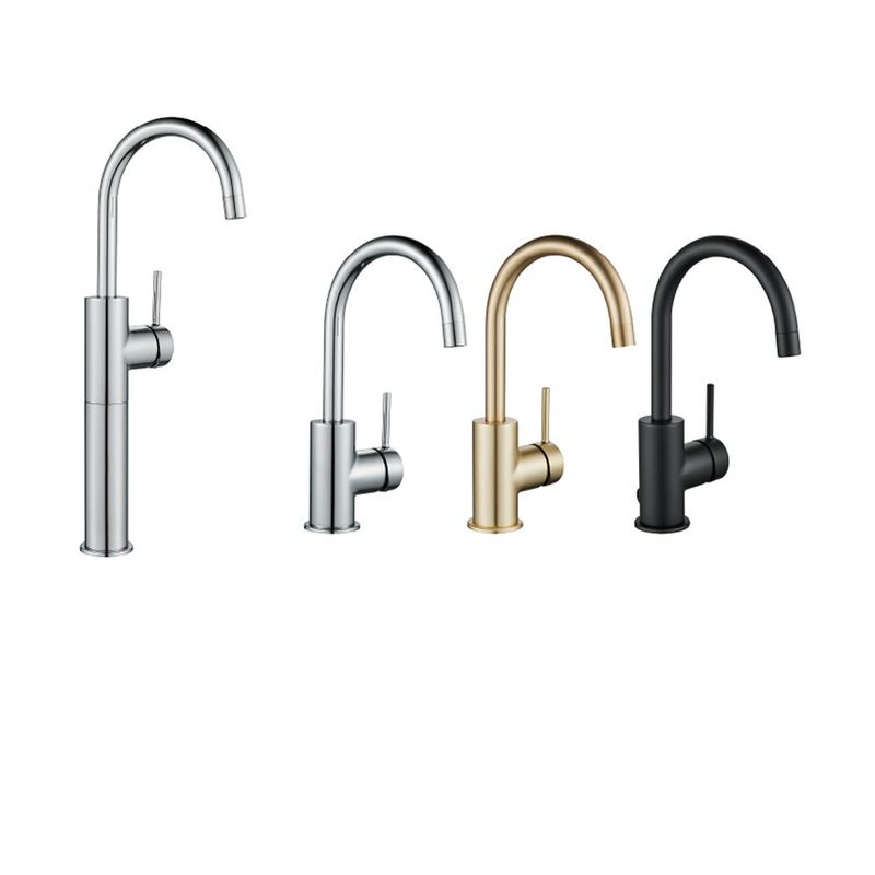 Grifo Monomando Alto Loa para Lavamanos Color Negro Mate