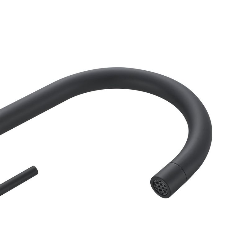 Grifo Monomando Alto Loa para Lavamanos Color Negro Mate