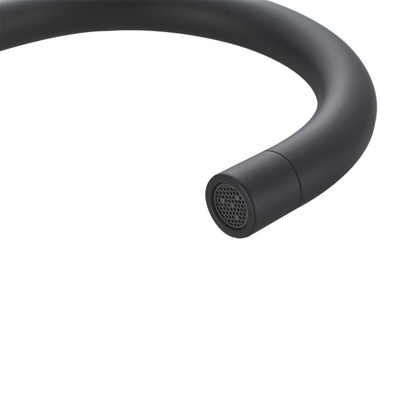 Grifo Monomando Alto Loa para Lavamanos Color Negro Mate