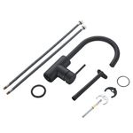 Grifo Monomando Alto Loa para Lavamanos Color Negro Mate