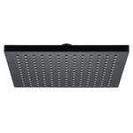 Cabeza de Ducha Cuadrada Lana de 25 cm Color Negro