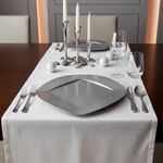 Plato Base de 33 x 33 cm Color Plateado