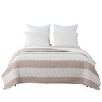 Frazada Estampada Reversible Queen Color Taupe