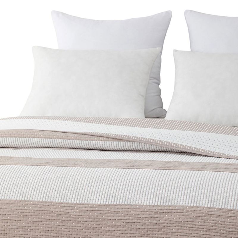 Frazada Estampada Reversible Queen Color Taupe