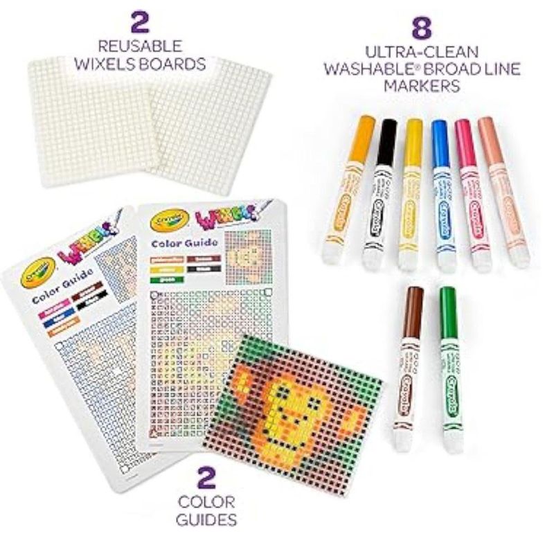 Set de Arte Crayola Wixels con Marcadores y Plantillas