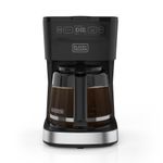 Cafetera Programable Black+Decker de 12 Tazas con Jarra de Vidrio