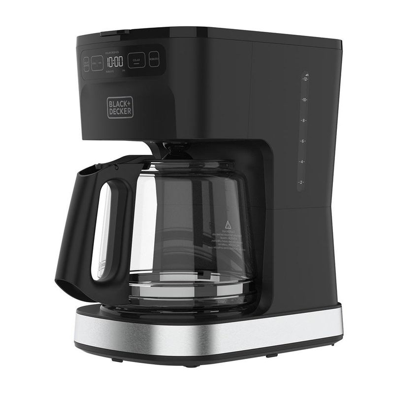 Cafetera Programable Black+Decker de 12 Tazas con Jarra de Vidrio