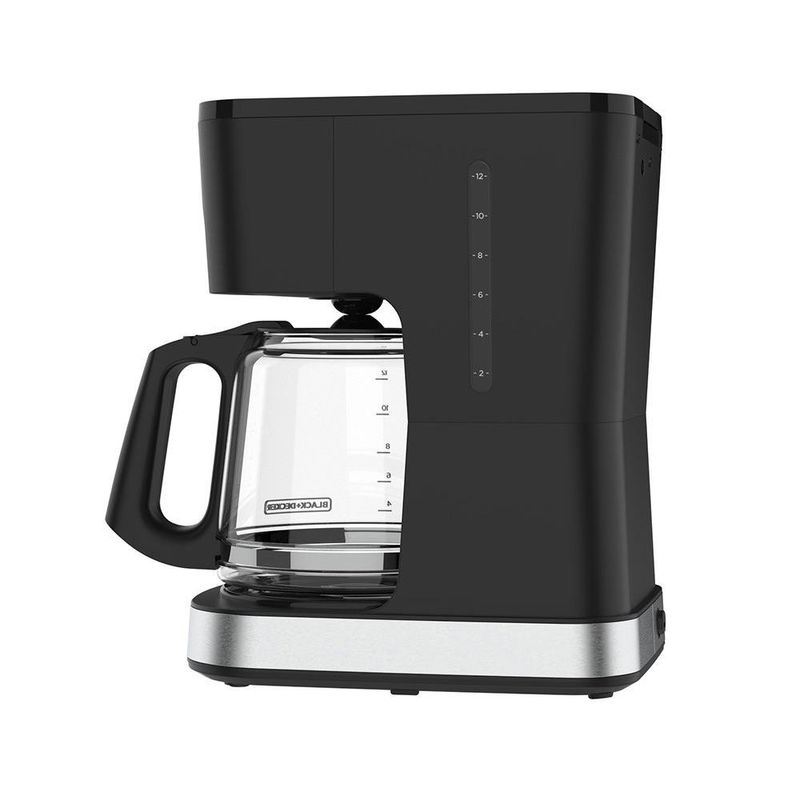 Cafetera Programable Black+Decker de 12 Tazas con Jarra de Vidrio