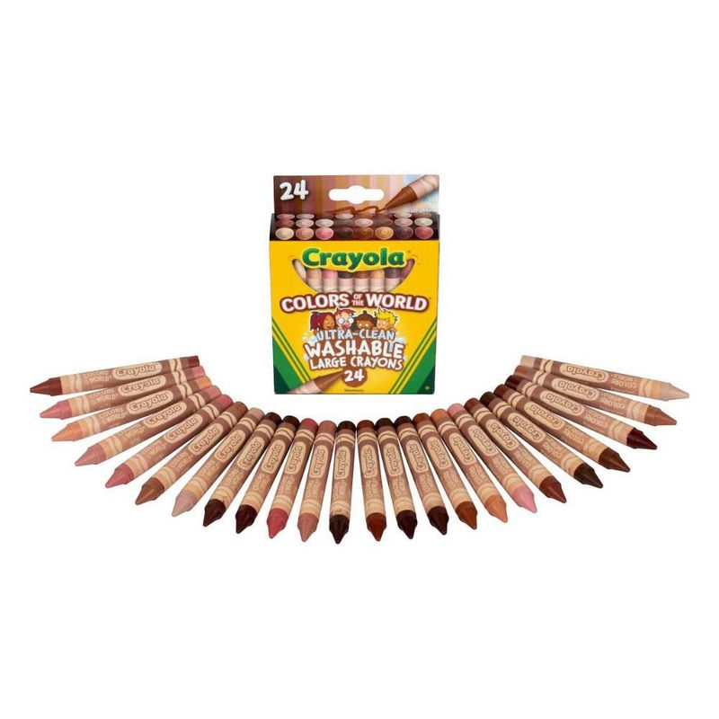 Crayones Lavables Crayola Colors Of The World 24 Piezas