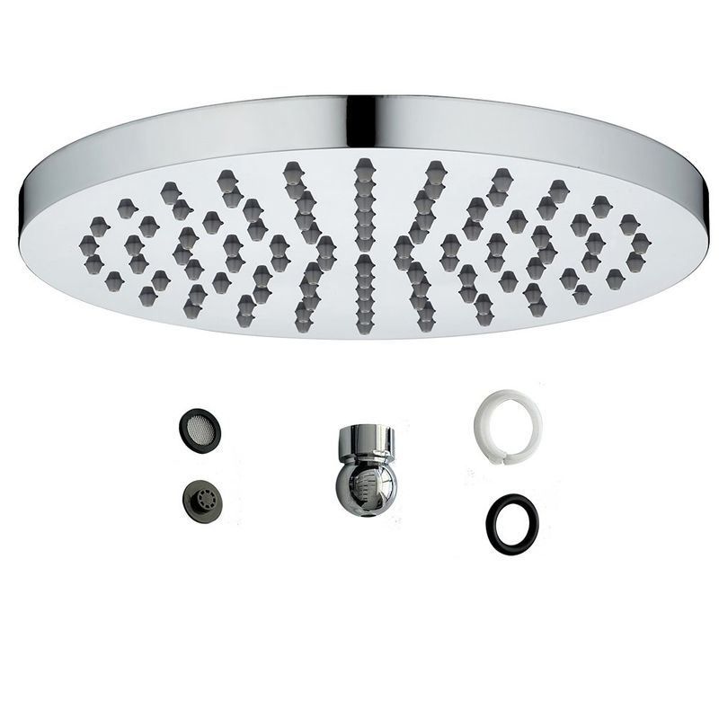 Cabeza de Ducha Redonda Kouta de 20 cm Acabado Cromado