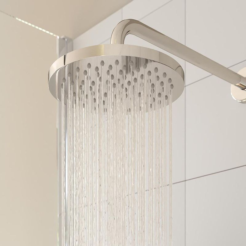 Cabeza de Ducha Redonda Kouta de 20 cm Acabado Cromado