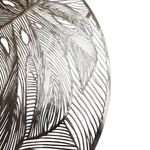 Individual Redondo de 38 x 38 cm Color Dorado con Diseño de Hoja