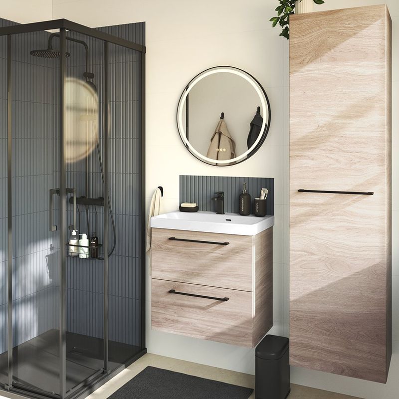 Grifo Monomando Bajo Remix para Lavamanos Color Negro Mate