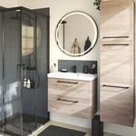 Grifo Monomando Bajo Remix para Lavamanos Color Negro Mate