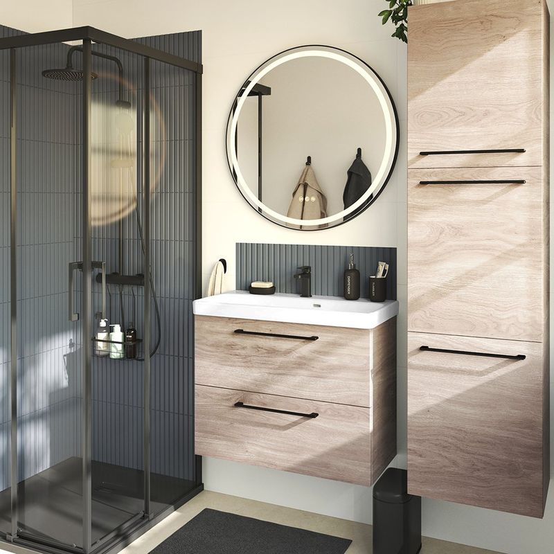 Grifo Monomando Bajo Remix para Lavamanos Color Negro Mate