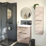 Grifo Monomando Bajo Remix para Lavamanos Color Negro Mate