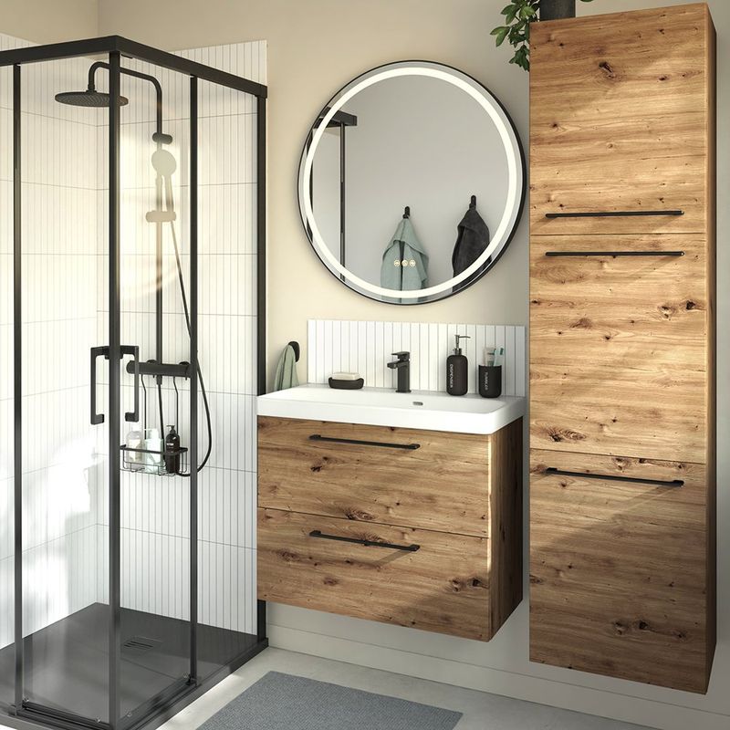 Grifo Monomando Bajo Remix para Lavamanos Color Negro Mate