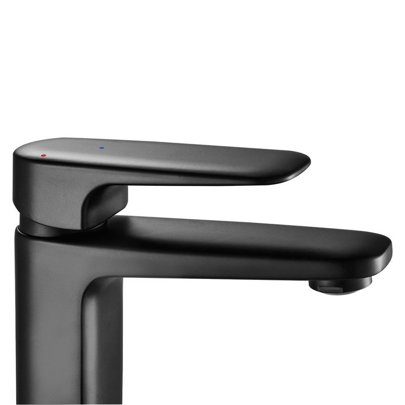 Grifo Monomando Bajo Remix para Lavamanos Color Negro Mate