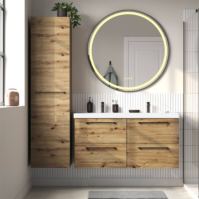 Grifo Monomando Bajo Remix para Lavamanos Color Negro Mate