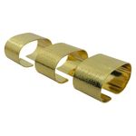 Set de 6 Anillos para Servilleta Color Dorado con Diseño Texturizado