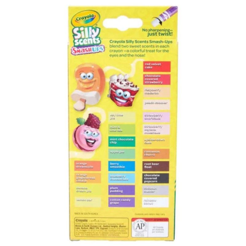 Set de 24 Crayones Retráctiles Crayola Silly Scents Aromatizados
