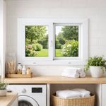 Ventana PVC S80 Corrediza Nevada de 60 x 40 cm