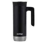 Pocillo Térmico De Acero Inoxidable Con Asa Gris Oscuro 20 Oz  - Contigo
