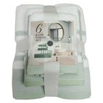 Set de 6 Toallas Facial Manos y Baño en Colores Surtidos