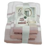 Set de 6 Toallas Facial Manos y Baño en Colores Surtidos