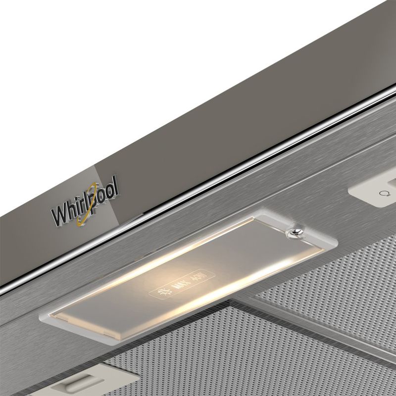 Campana Empotrable Whirlpool de 76 cm con 3 Velocidades Color Gris