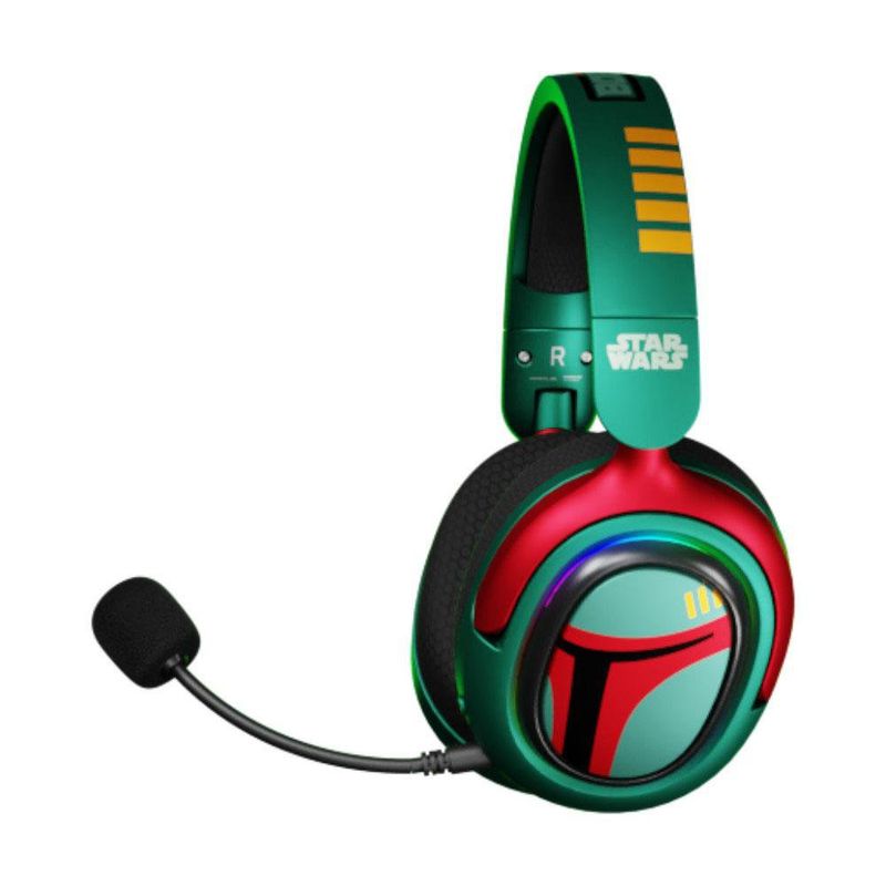 Audífonos Gaming Inalámbricos Boba Fett Trimodo RGB Edición Star Wars