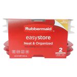 Set de 2 Recipientes Rectangulares Rubbermaid Easystore de 844 ml