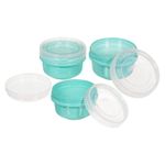 Set de 3 Recipientes Redondos Aqua Rubbermaid Twist & Seal con Bandeja