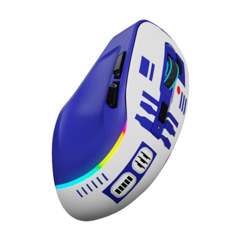 Mouse Gamer Inalámbrico R2-D2 Trimodo RGB 10,000 DPI