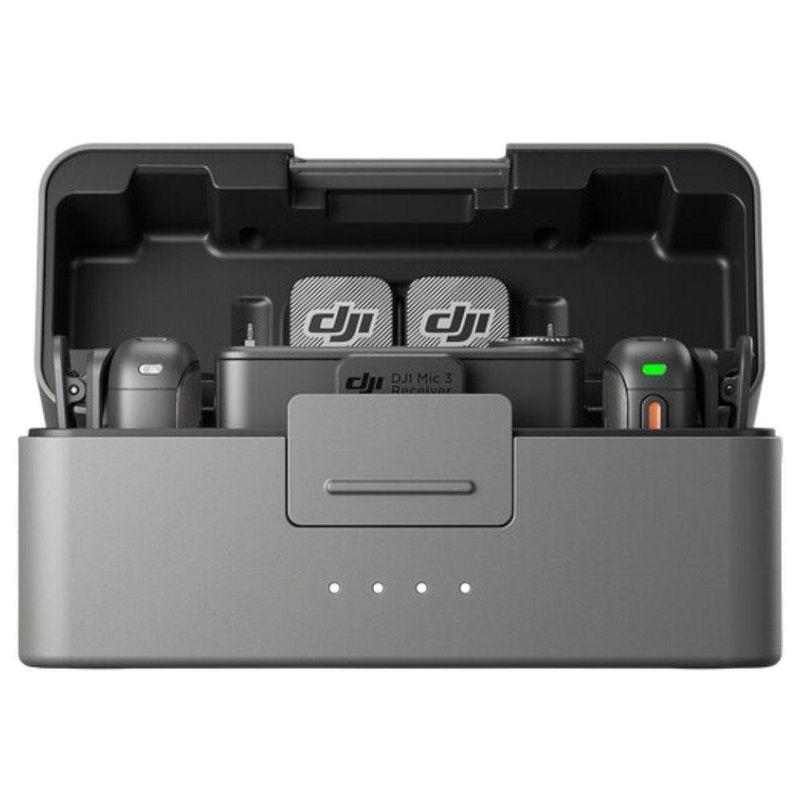 DJI Mic 3 Sistema de Micrófono Inalámbrico 2 TX + 1 RX con Estuche de Carga