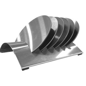 Set de 6 Porta Vasos en Acabado Negro con Base Plateada