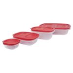Set de 10 Recipientes Rubbermaid Easystore con Tapaderas SecureGrip