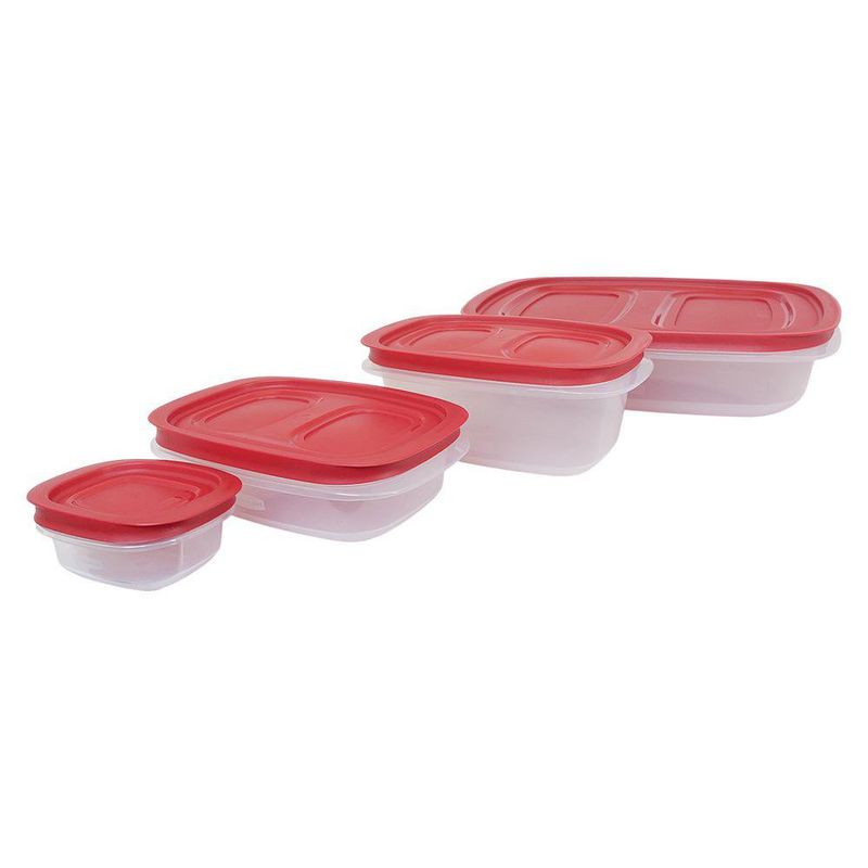 Set de 10 Recipientes Rubbermaid Easystore con Tapaderas SecureGrip