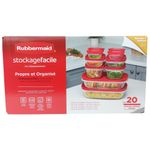 Set de 10 Recipientes Rubbermaid Easystore con Tapaderas SecureGrip