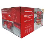 Set de 10 Recipientes Rubbermaid Easystore con Tapaderas SecureGrip