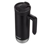 Pocillo Térmico De Acero Inoxidable Con Asa Gris Oscuro 20 Oz  - Contigo
