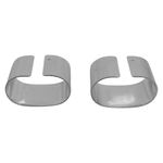 Set de 2 Anillos para Servilleta Color Plateado con Textura Elegante