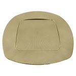 Plato Base Decorativo de 33 x 33 cm Color Dorado con Textura Elegante