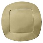 Plato Base Decorativo de 33 x 33 cm Color Dorado con Textura Elegante