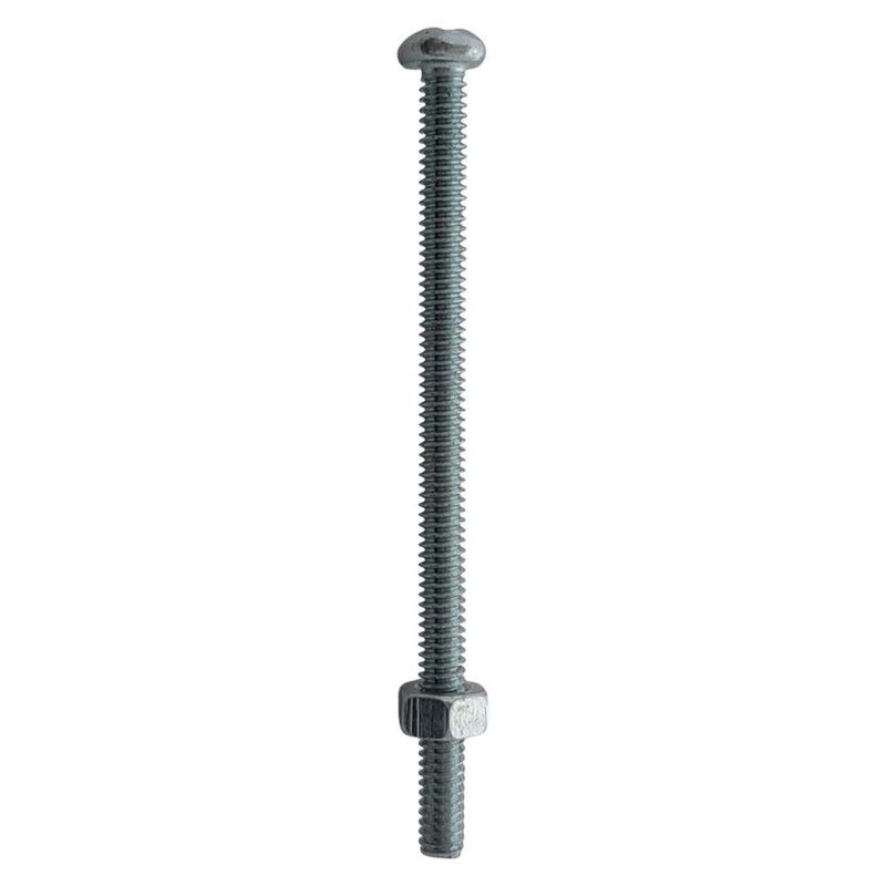 Tornillo para Estufa con Tuerca para Fijación 1/8 x 2 1/2 Plg en Set de 6 Uds
