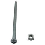 Tornillo para Estufa con Tuerca para Fijación 1/8 x 2 1/2 Plg en Set de 6 Uds